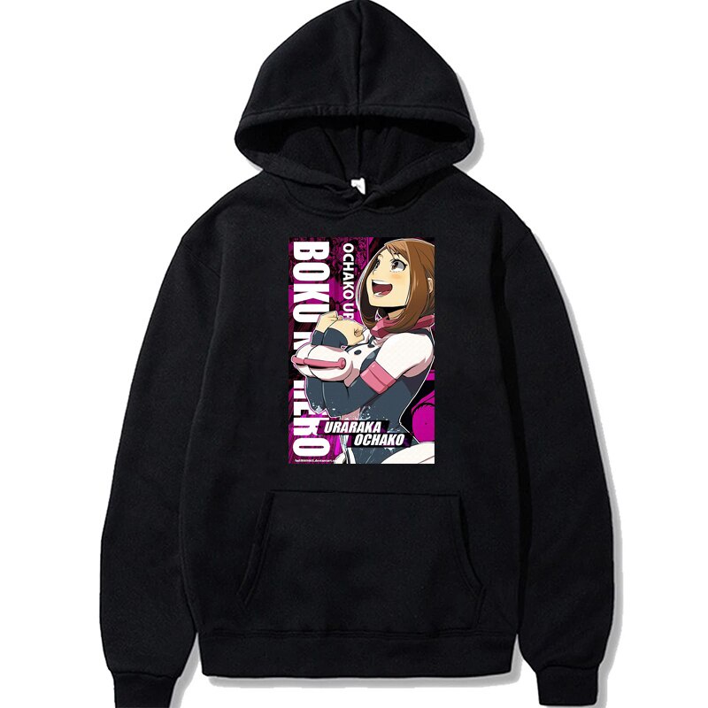 Urara Ochako Anime Jumper Hoodie II Sweater Hoodie Anime II Sweter Oblong Topi Sz M - XL ( Pria &amp; Wanita / Anak &amp; Dewasa )