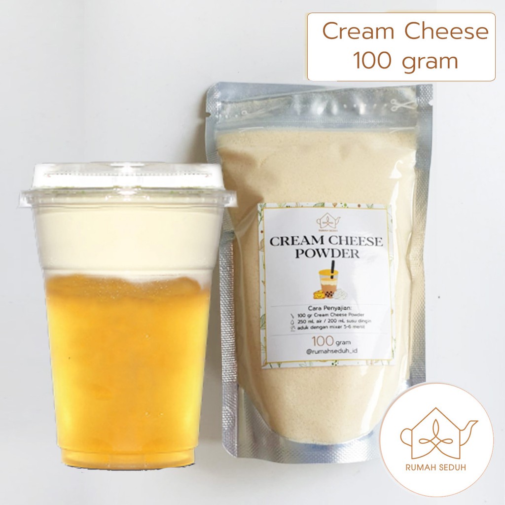 

100gr Creamy Cheese Foam Powder, Cream Cheese Topping Boba Minuman
