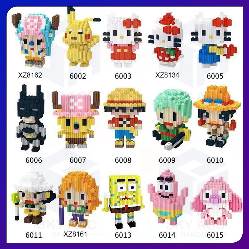 Nano Block ONE PIECE  MARVEL,DISNEY Series| Bricks education Nano Block