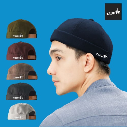 FED Miki Hat Ana Muslim Kotak Peci Mikihat Tauhid Topi Brimless Premium