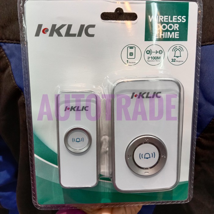 BEL NIRKABEL SINGLE SPEAKER BELL PINTU RUMAH ORIGINAL I KLIC