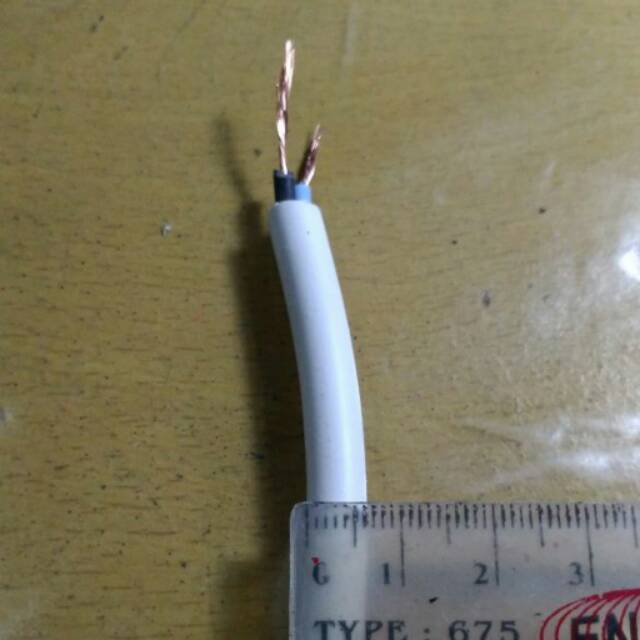 Kabel eceran meteran NYMHYO isi serabut 2x0,75
