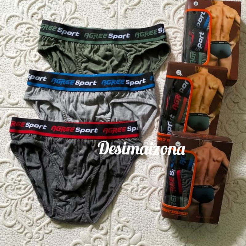 CELANA DALAM PRIA SPORT AGREE ,CD PRIA AGREE,HARGA SATUAN(1 Potong)