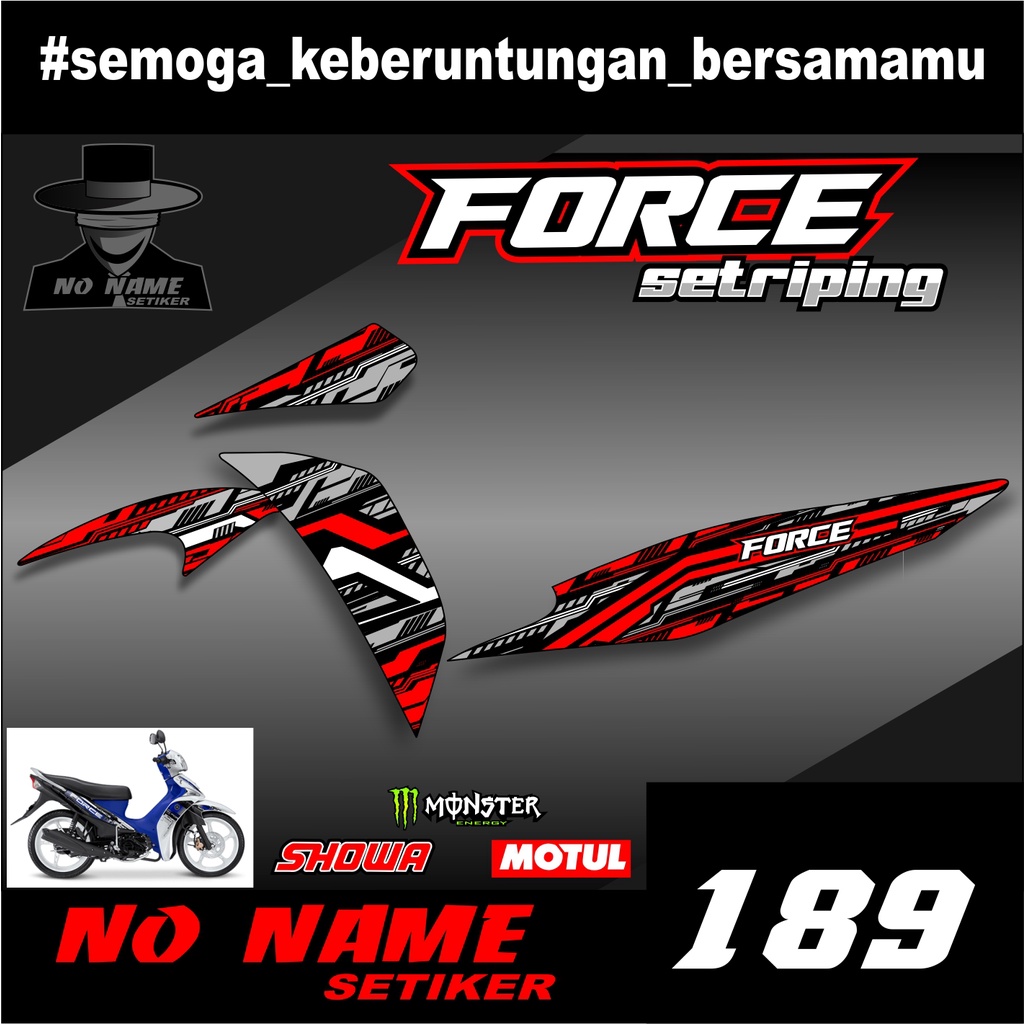 STICKER STRIPING LIS BODY (189) YAMAHA VEGA FORCE 2016-2017