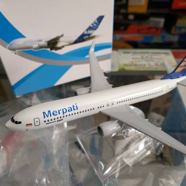 Mainan Diecast Pesawat Merpati Air
