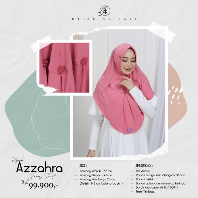 Hijab Instan AR Azzahra Khimar Instan AR Azzahra Arrafi kode 459