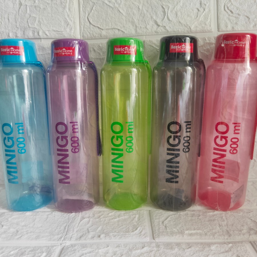 MINIGO BOTTLE LION STAR / TEMPAT BOTOL SEKOLAH  AIR MINUM / BOTOL SPORT + TALI (WARNA RANDOM)