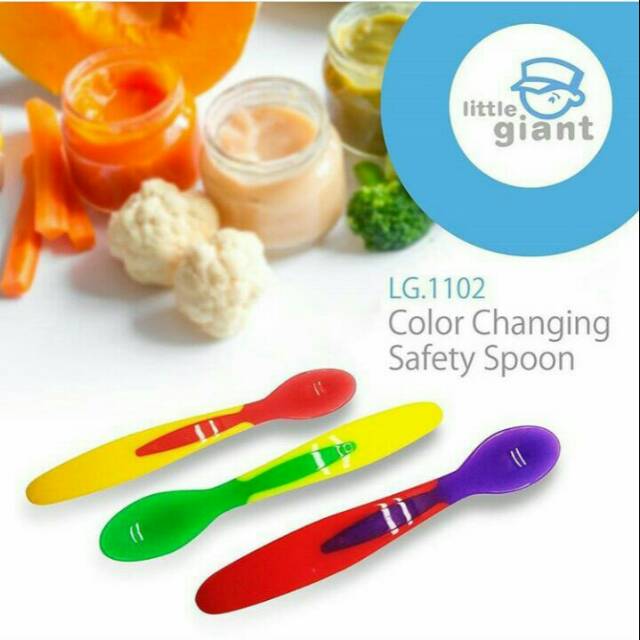 LG. 1102 Color Changing safety spoon/sendok makan bayi