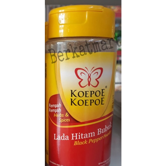 Lada Hitam Bubuk Black Pepper Powder Koepoe koepoe 83 Gram