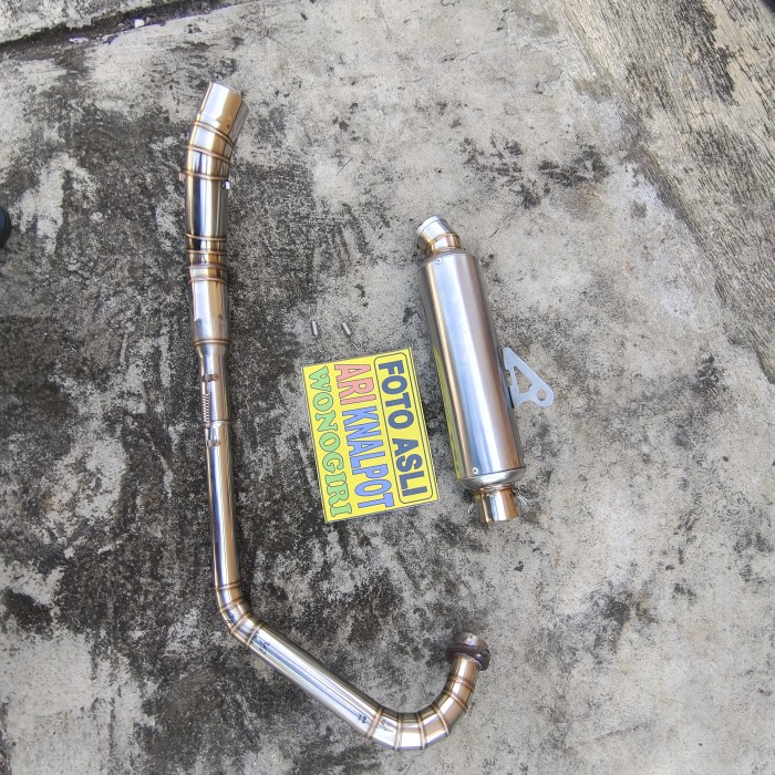 TERLARIS KNALPOT POLOS JENONG CACING CBR150R CB150R OLD CB150R NEW GTR SONIC WRX GP5
