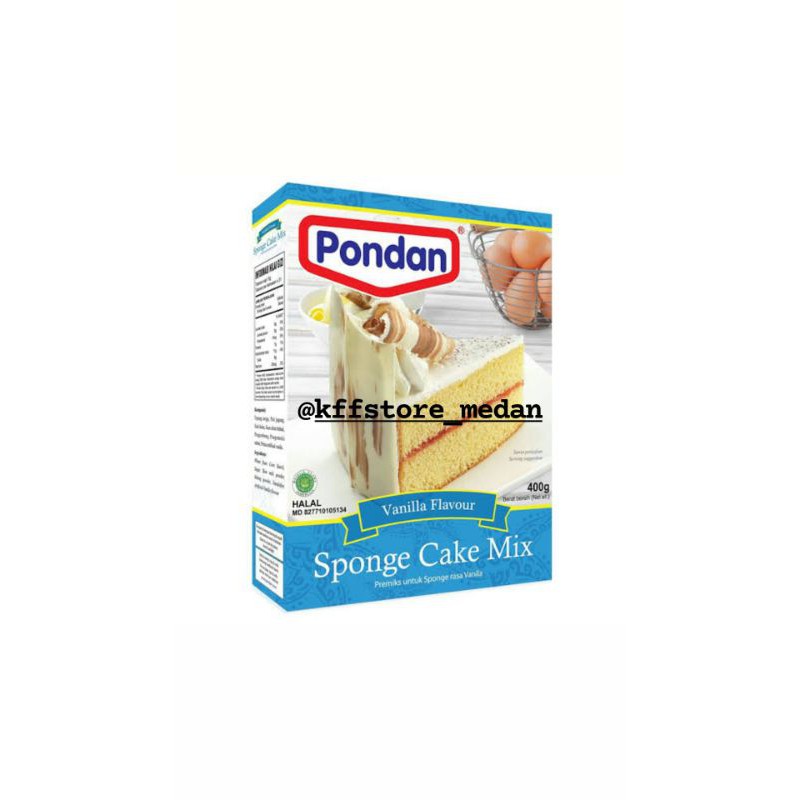 

Pondan Sponge Cake Mix Rasa Vanilla 400g