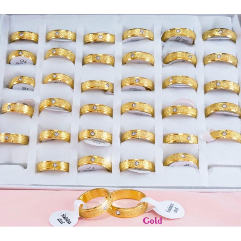 Cincin titanium &amp;Wynn premium asli,tidak luntur,bisa dipake mandi