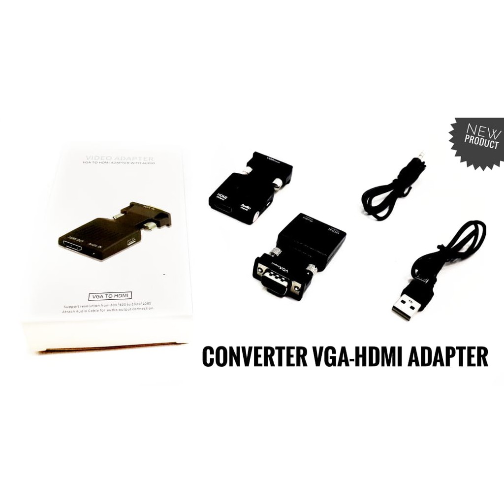 VGA TO HDMI MINI ADAPTER WITH AUDIO NETLINE