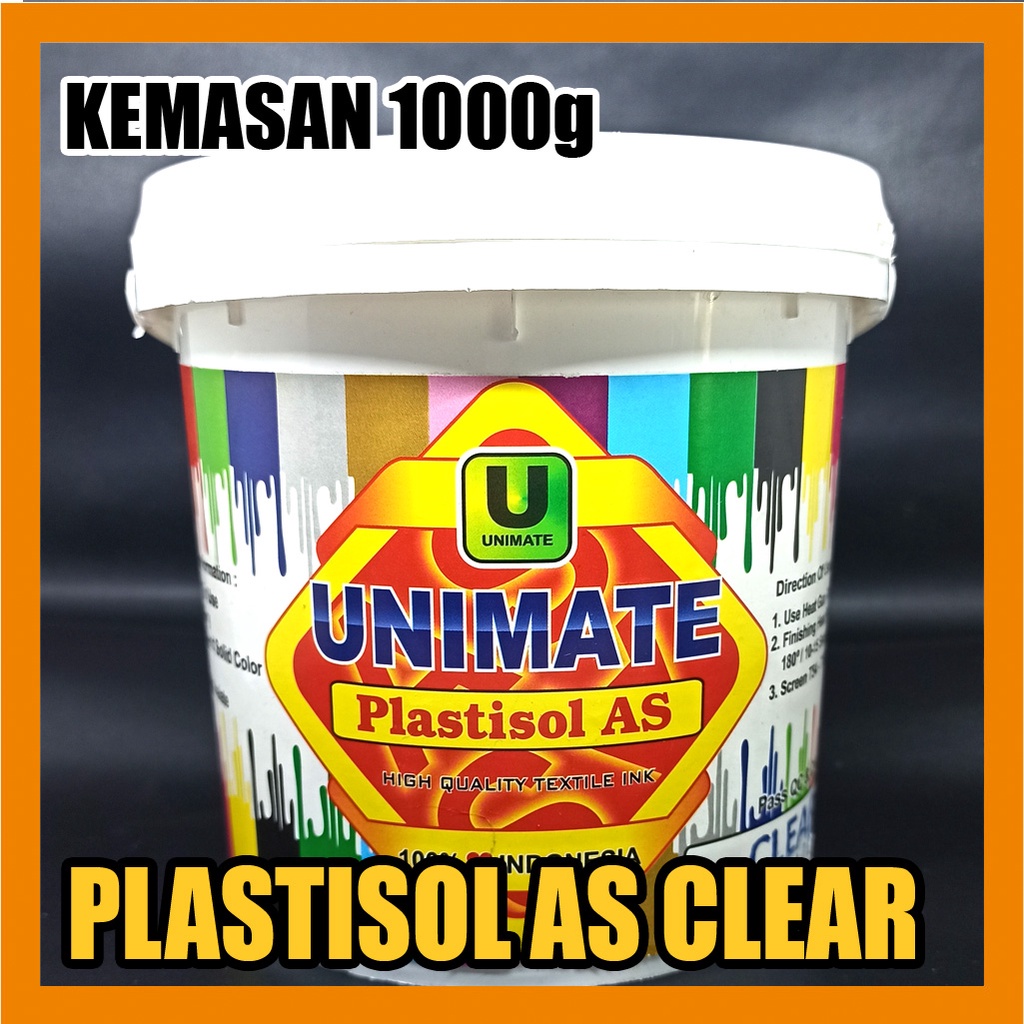 

Tinta Sablon Kaos Plastisol AS Clear Unimate 1000g