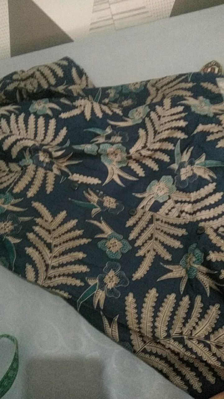 Dian Batik Hrb026 Kenongo Kemeja Putri Malu Pendek Pekalongan Padi M L Xl Tulis Halus Kemeja Batik.