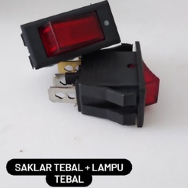 SAKLAR TEBAL plus LAMPU 3pin