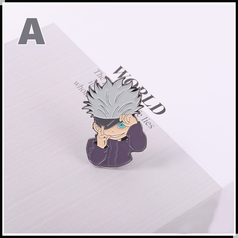 JK007 – Brooch Bros Anime Cosplay Jujutsu Kaisen Satoru Gojo Yuji Itadori