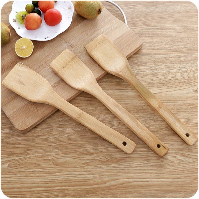 Sutil Kayu Wooden Spatula Food Graade BPA Free Murah Kualitas Bagus Peralatan Memasak Perlengkapan Dapur Rumah Tangga Sodet Kitchen Tools Souvenir Jual Sendok Sayur Entong Centong Grosir Prakarya Malang