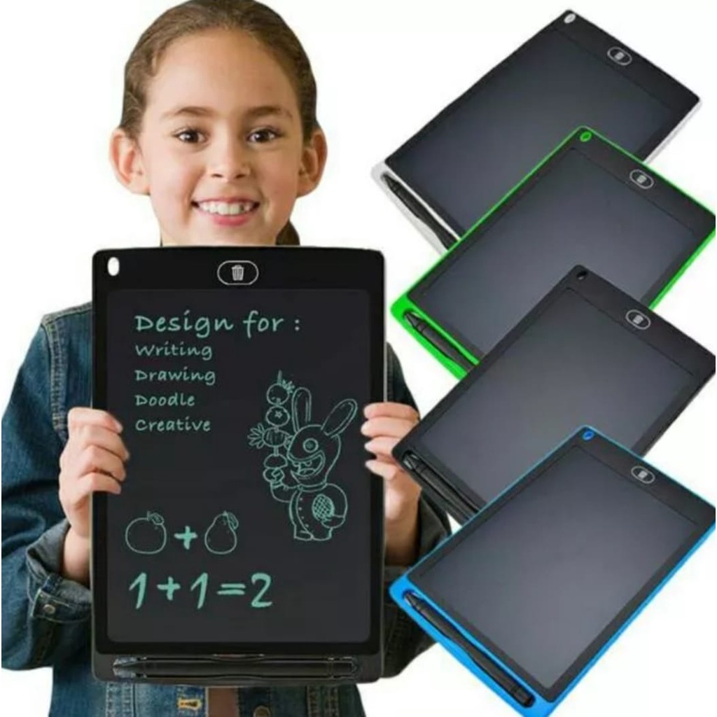 

LIS HAPUS LCD TABLET WRITING BOARD PAPAN TULIS ANAK LAYAR 8.5INCH BUKU GAMBAR PORTABLE BISA DiHAPUS
