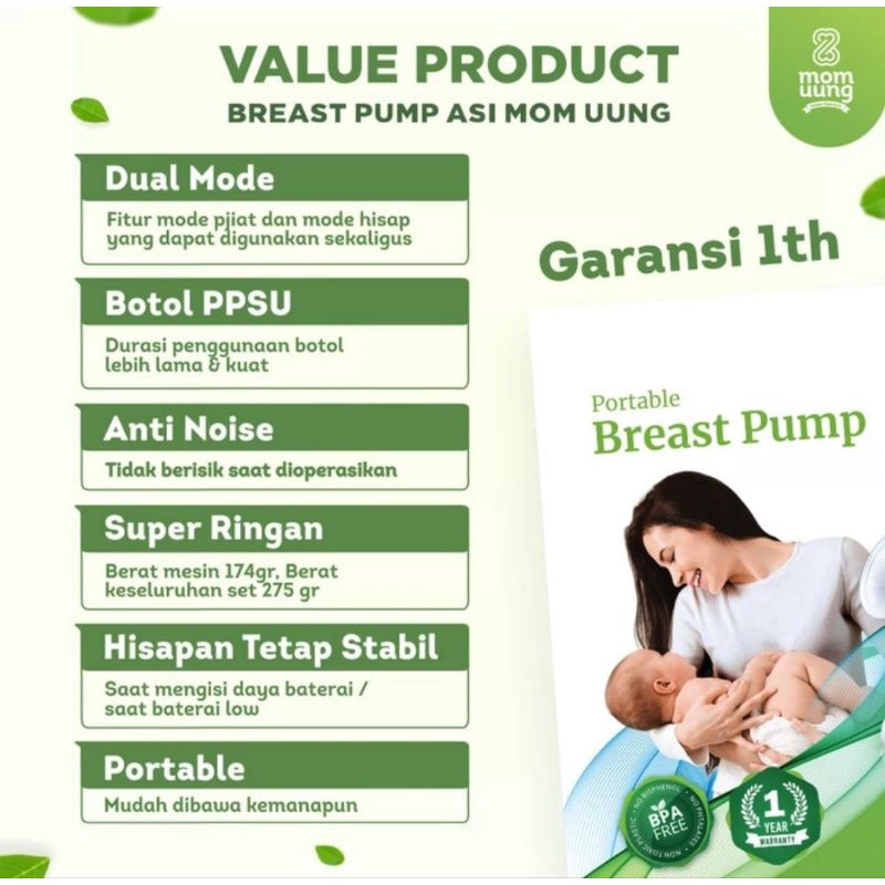 Mom Uung Pompa ASI Elektrik Portable - Portable Electric Breast Pump