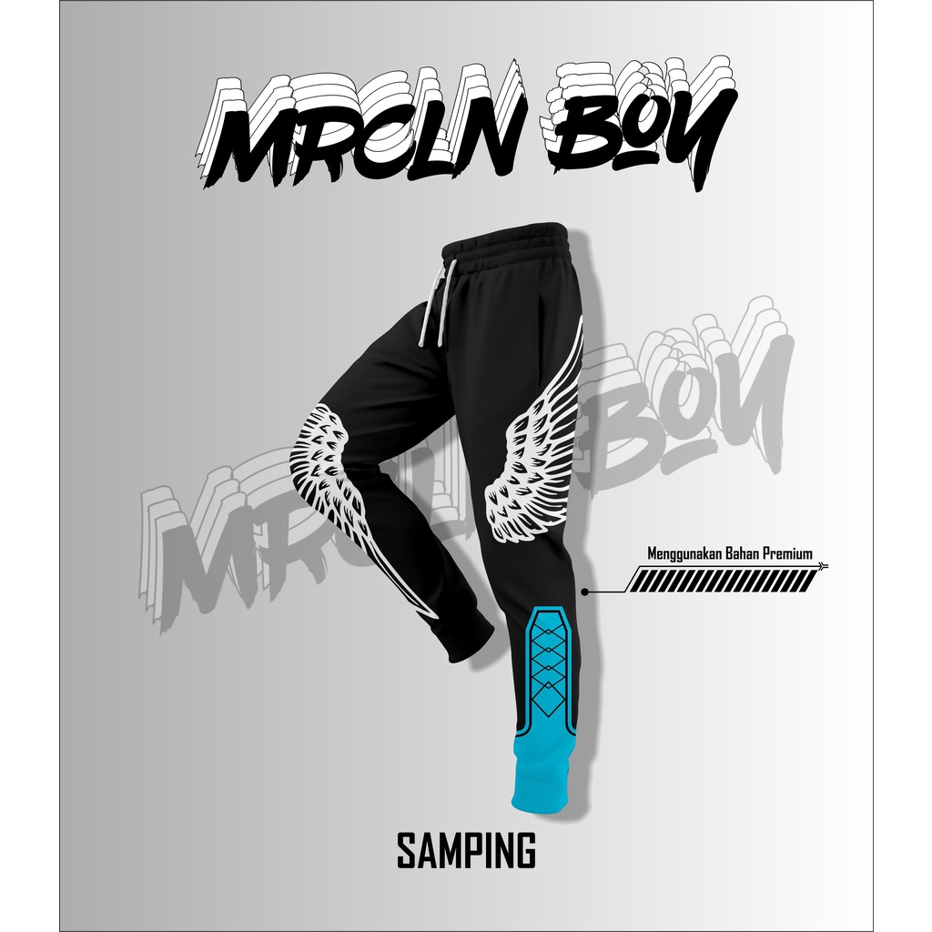 CELANA JOGGER TRAINING GAME FF SAYAP MALAIKAT BIRU ANAK