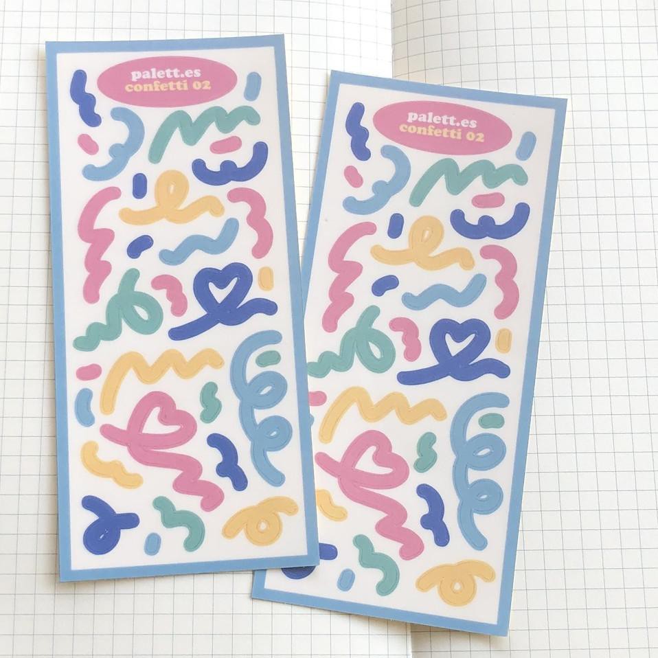 

Dijual Murah BWQGS Palett.es - confetti 02 sticker sheet Y95 Terupdate