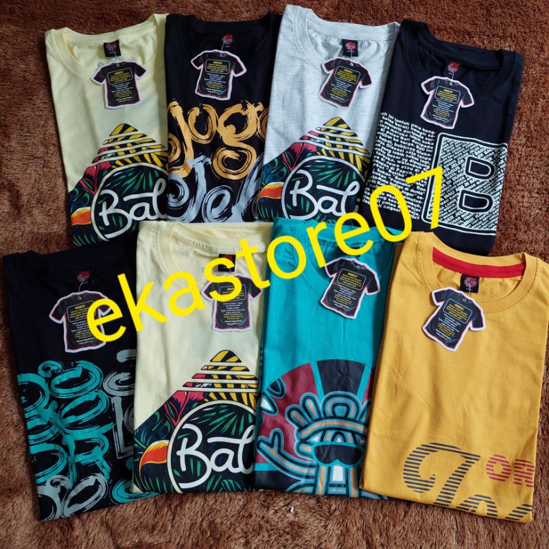 KAOS JOGER BALI WARNA 100%ORIGINAL Size XXS-XL Dewasa