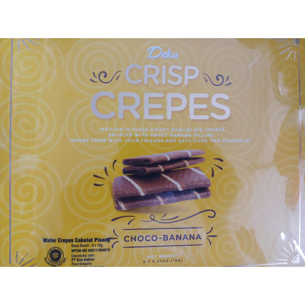 

Snack Deka Crisp Crepes Chocho- Banana 8 x 18 gr