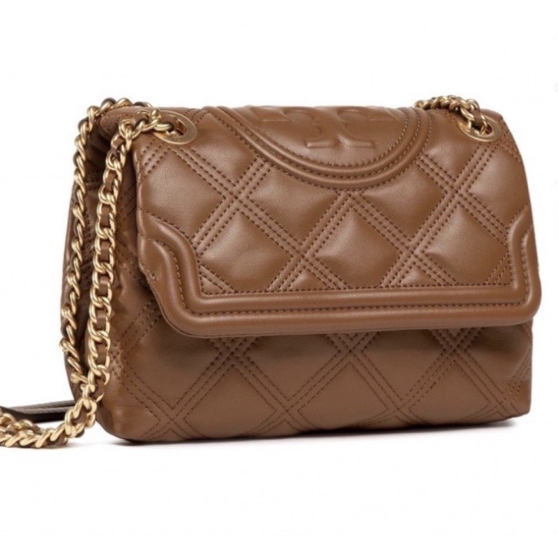 Tory Burch Fleming Soft Convertible Shoulder Bag- Brown