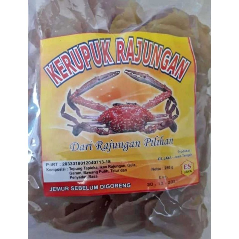 

KERUPUK IKAN RAJUNGAN 250g asli Juwana