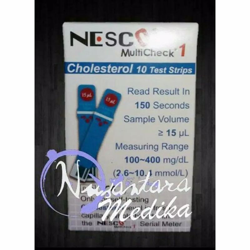 Refill Strip Cholesterol Original Nesco isi 10 / Strip Kolestrol Nesco 10 Tes