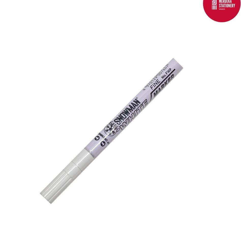 

[KODE PRODUK PT8IJ7996] Spidol/Sepidol/Marker Permanent Paint Snowman FINE TIP WHITE/PUTIH