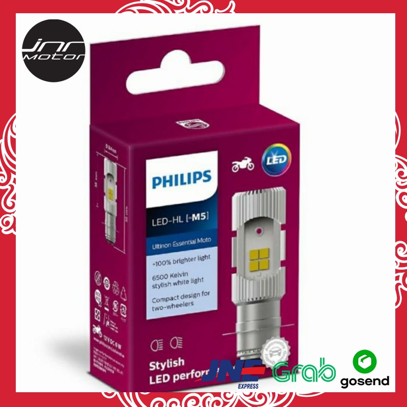 BOHLAM LAMPU DEPAN MOTOR LED PHILIPS VARIO 125 110 BEAT KARBU SCOOPY