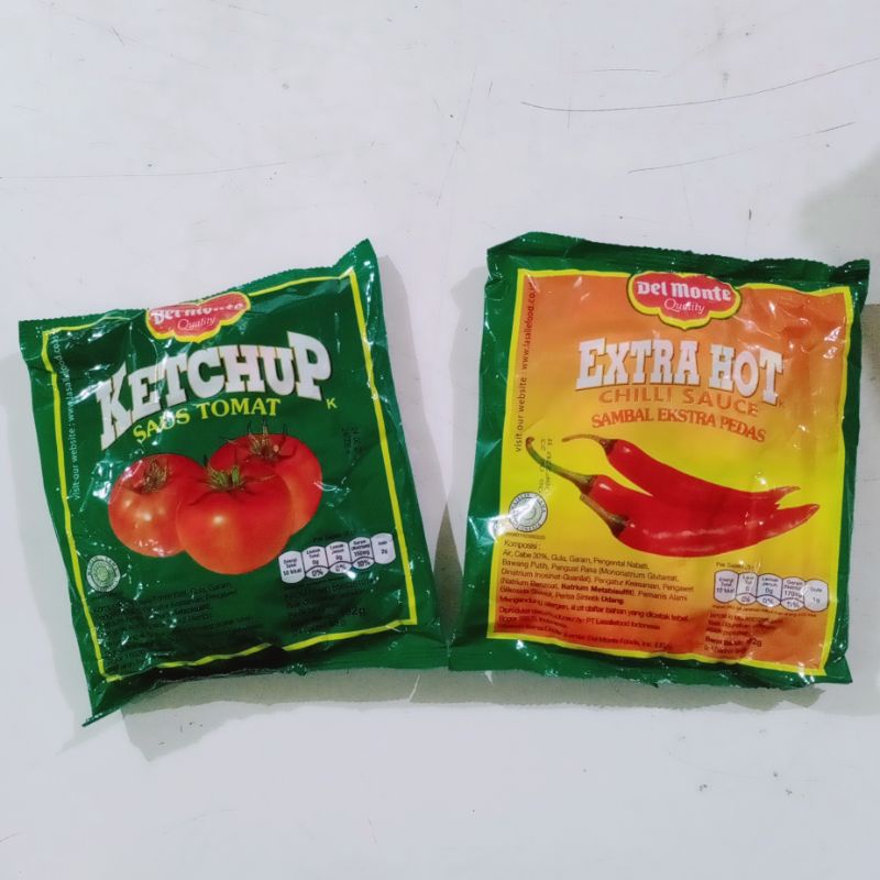 

Delmonte Saus Tomat / Saus Cabe sct | 9gr x 24 pc