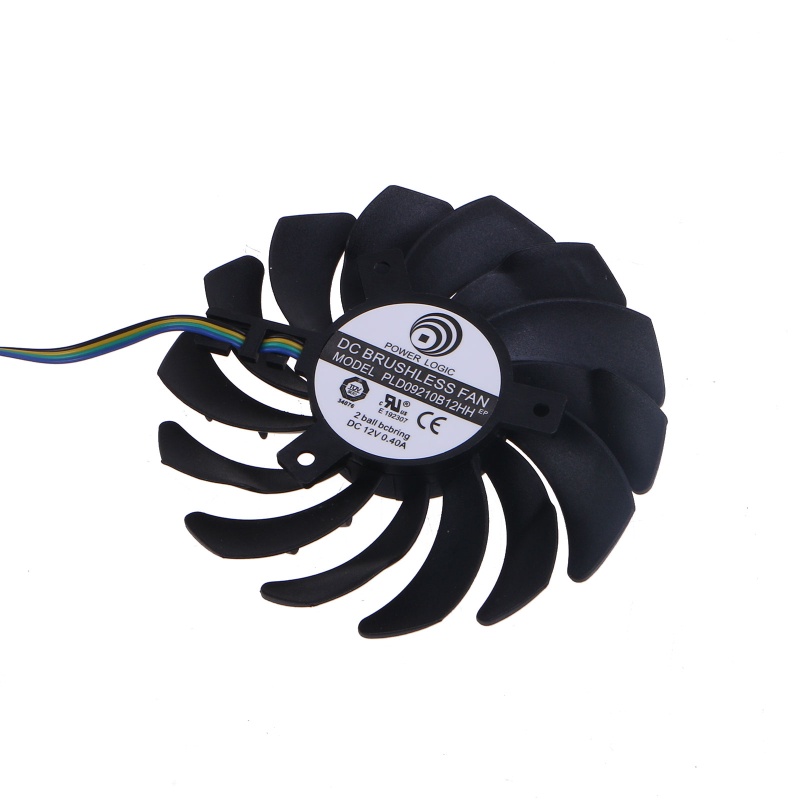 Bt 2x GPU 87MM 4pin Cooling Fan Untuk Kipas Pendingin Kartu Grafis MSI RX580 RX470 RX480