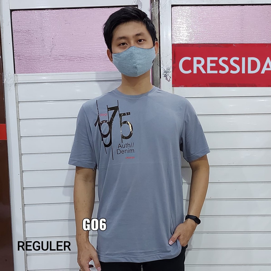 BB GO6 CRESSIDA KAOS REGULER Pria Oblong Baju Cowok Lengan Pendek 100% Original