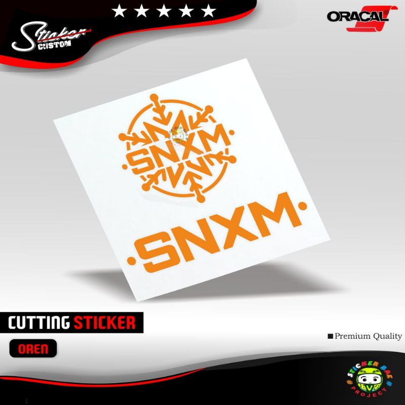 stiker snxm cutting sticker logo 1pcs