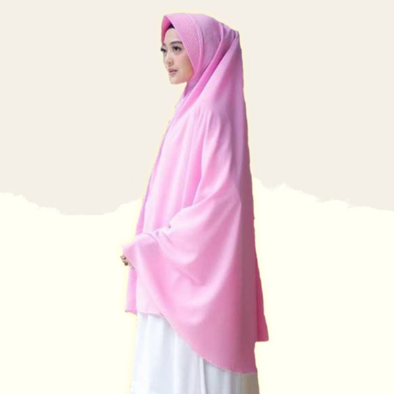 Khimar Jumbo XXXL Hijab Instan Syari Wolfis Grade A-2