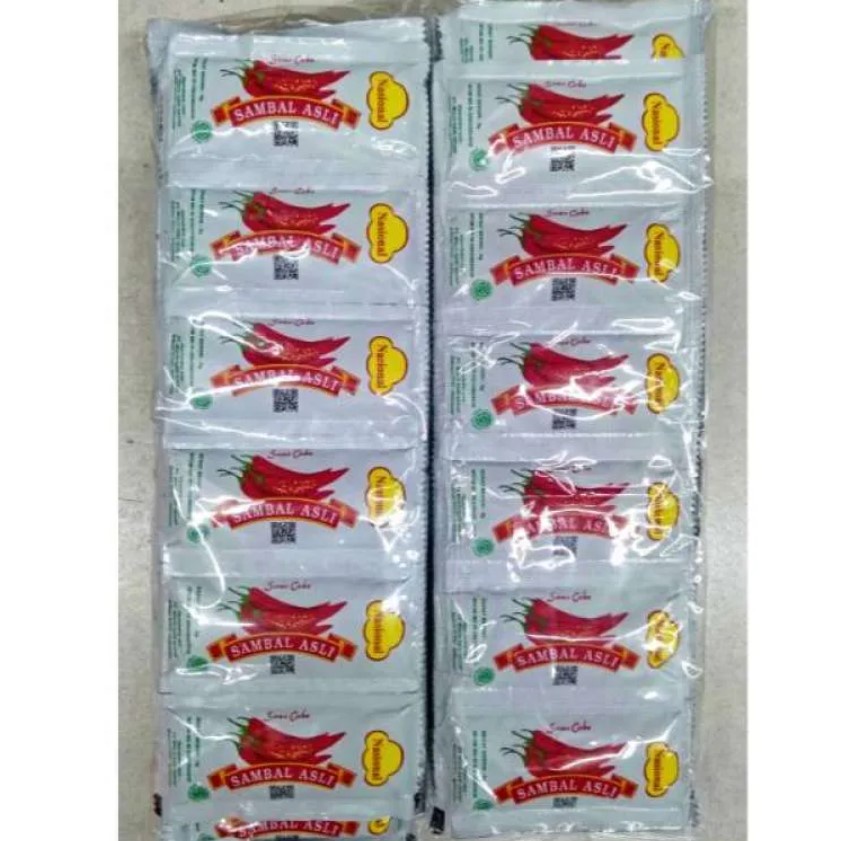 

SAOS NASIONAL SAMBAL ASLI SACHET CABE 9 GRAM 24 PCS PER PAK