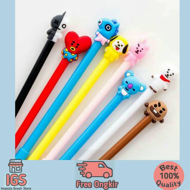 

Pulpen gel karakter BT21/Pulpen Unik dan lucu