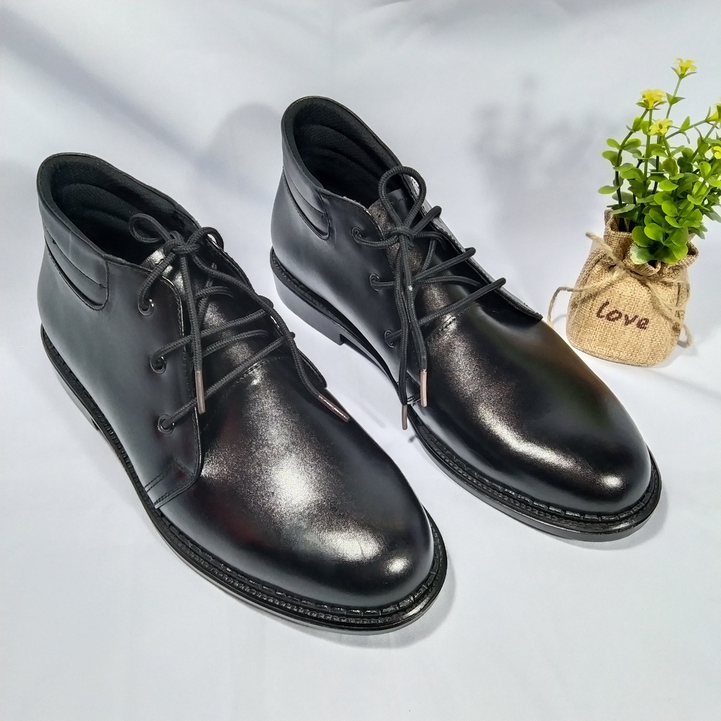 Sepatu Pantofel Pria Boot Kulit