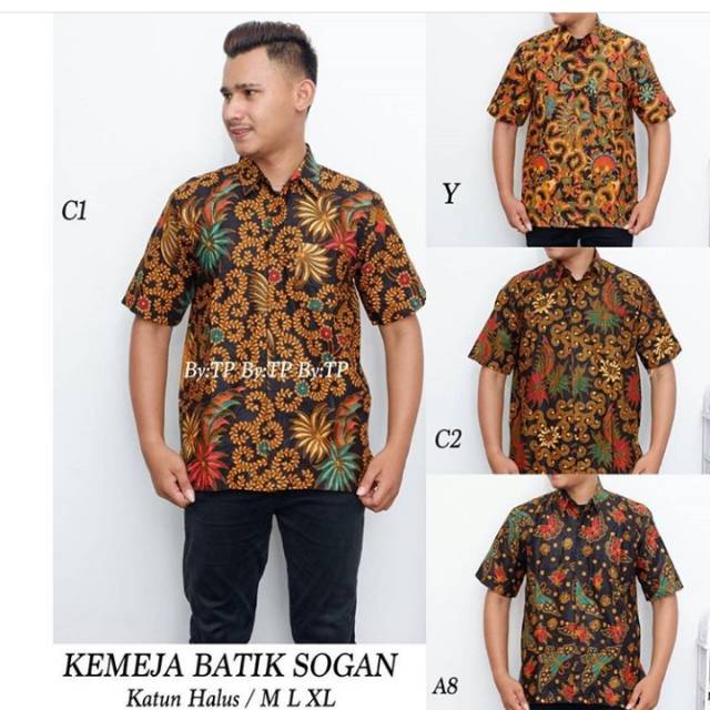 Kemeja batik sogan