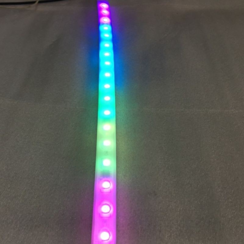 Lampu led strip fleksibel 30cm 60cm rgb running strobo 5050-36led 12Volt Terbaru