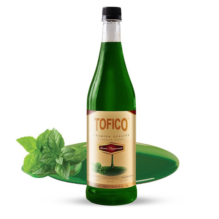 

Tofico Green Papermint syrup Natural Flavour 1 liter