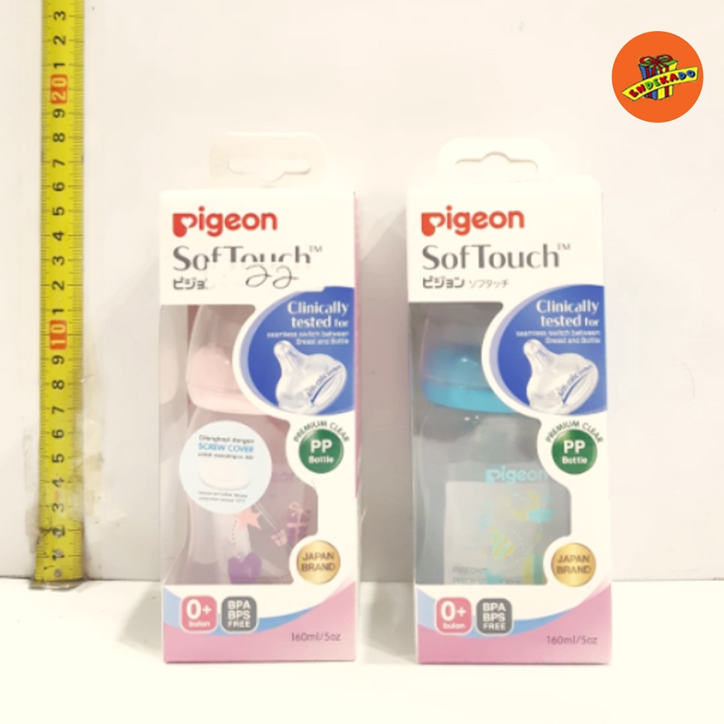 PIGEON SOFT TOUCH PP BOTTLE 160ml - Botol Susu Bayi