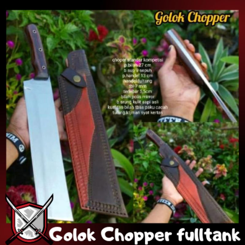 PISAU CHOPPER CACAH TULANG BAJA SUP9 FULLTANK SUPER TAJAM