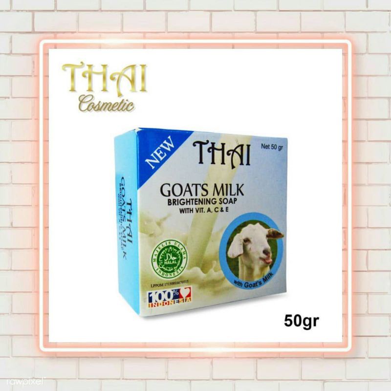 

GOAT MILK SOAP THAI(50GR)THAI GOAT MILK SOAP Sabun susu thai goat milk BPOM
