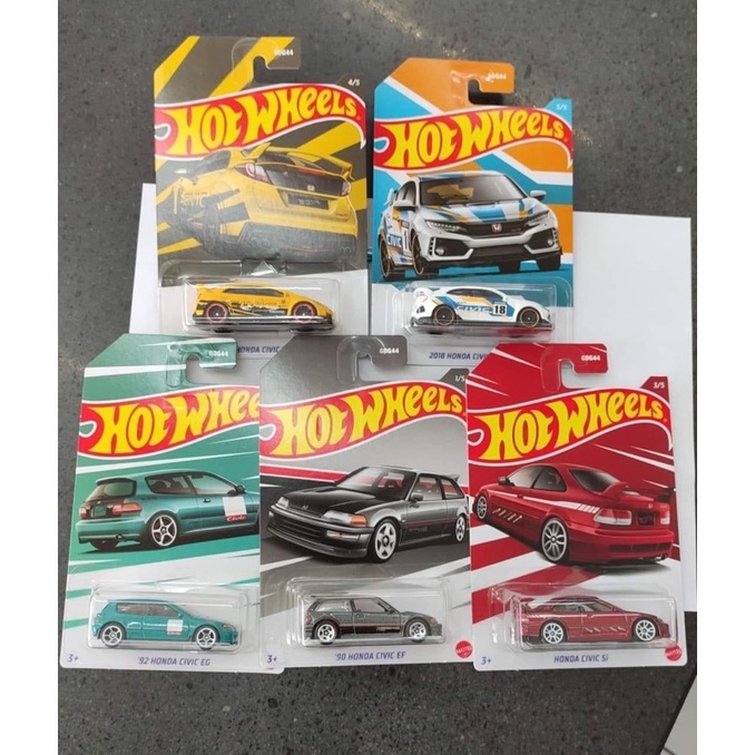 Jual Hot Wheels Honda Civic Anniversary In Fullset Eg Ef Si Original Mattel Made In