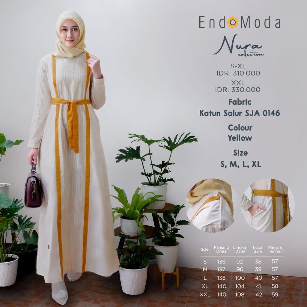 Gamis Endomoda NURA - Dress Muslim Endomoda Nura