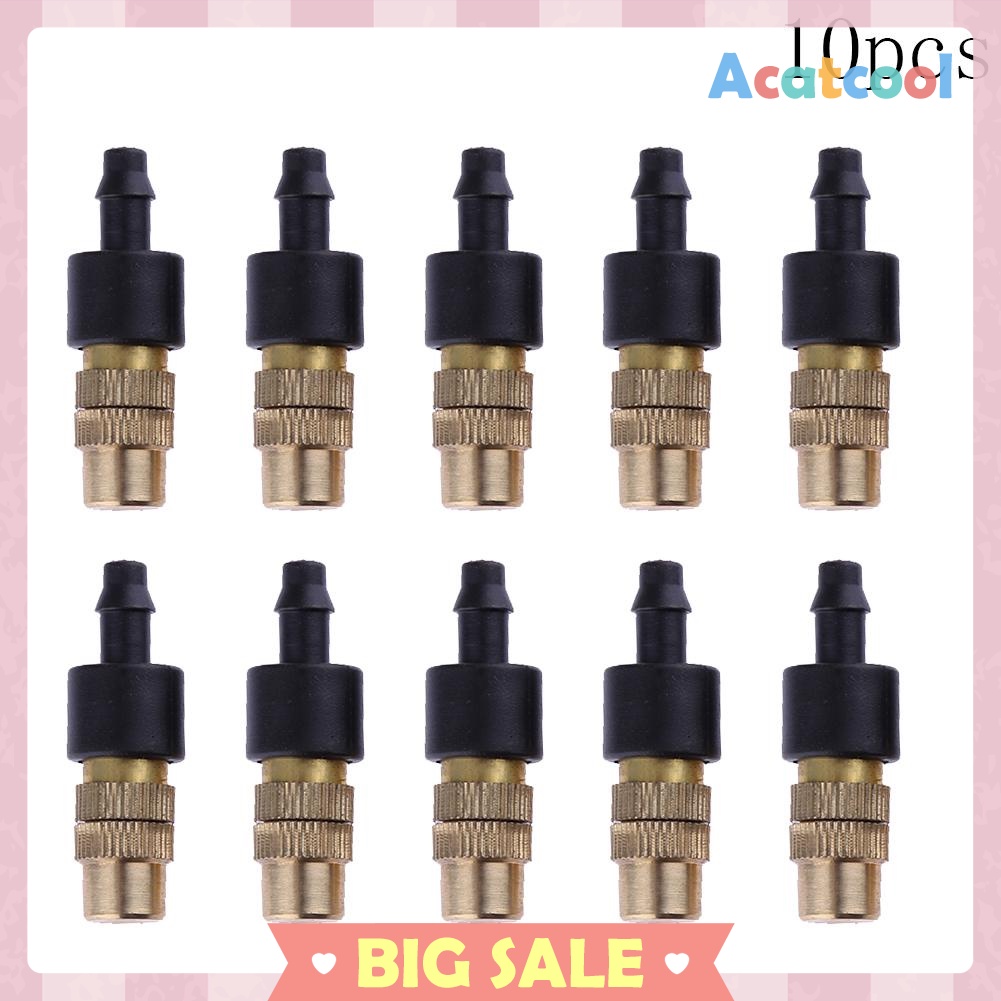 10pcs 4/7PVC Brass Sprinkler Head Garden Tool Spray Misting Nozzle